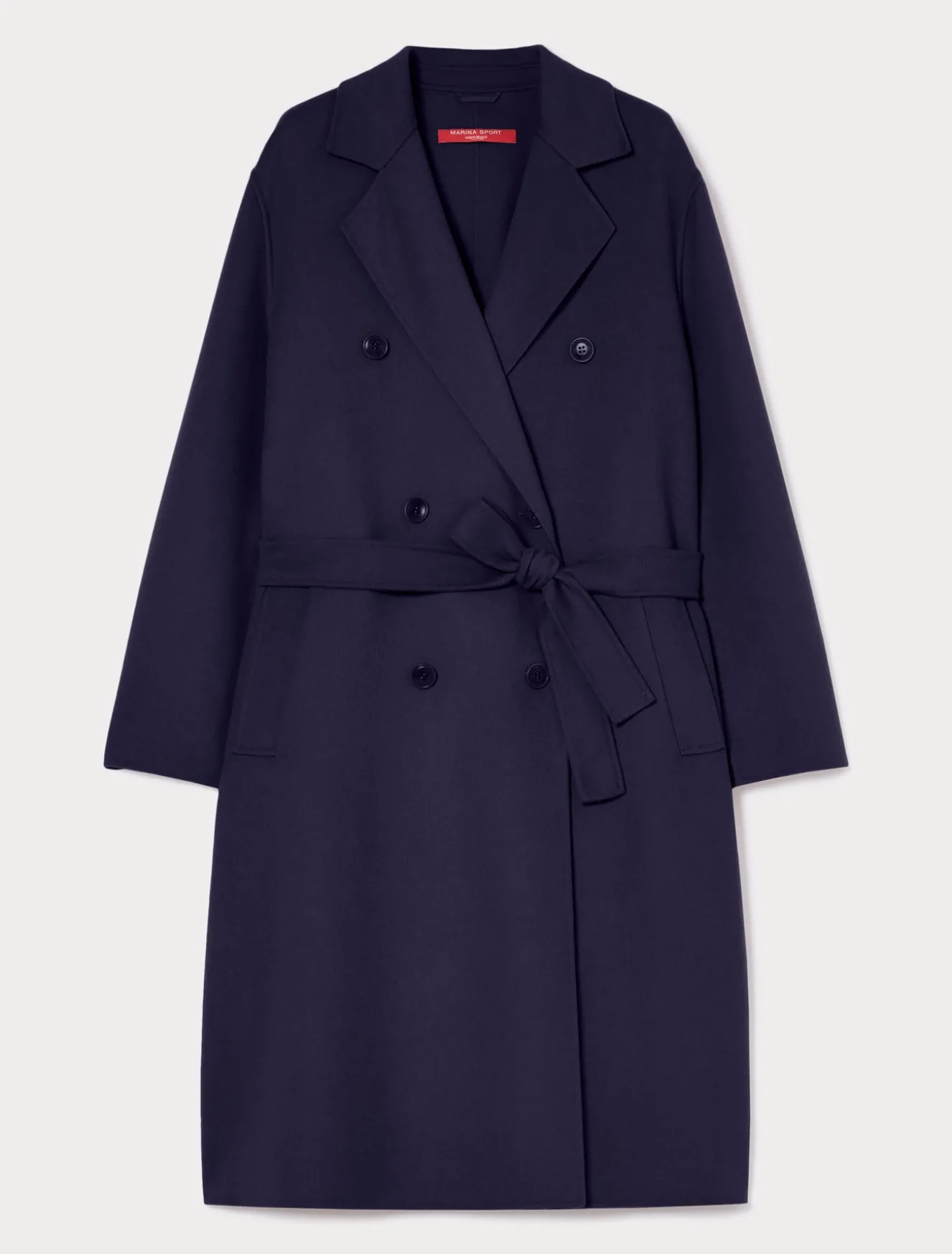 Cappotto in double di misto lana