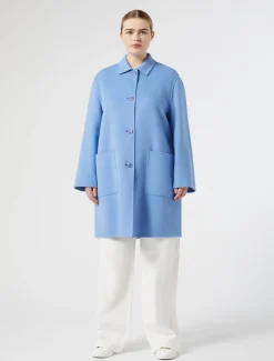 Cappotto in double di misto lana