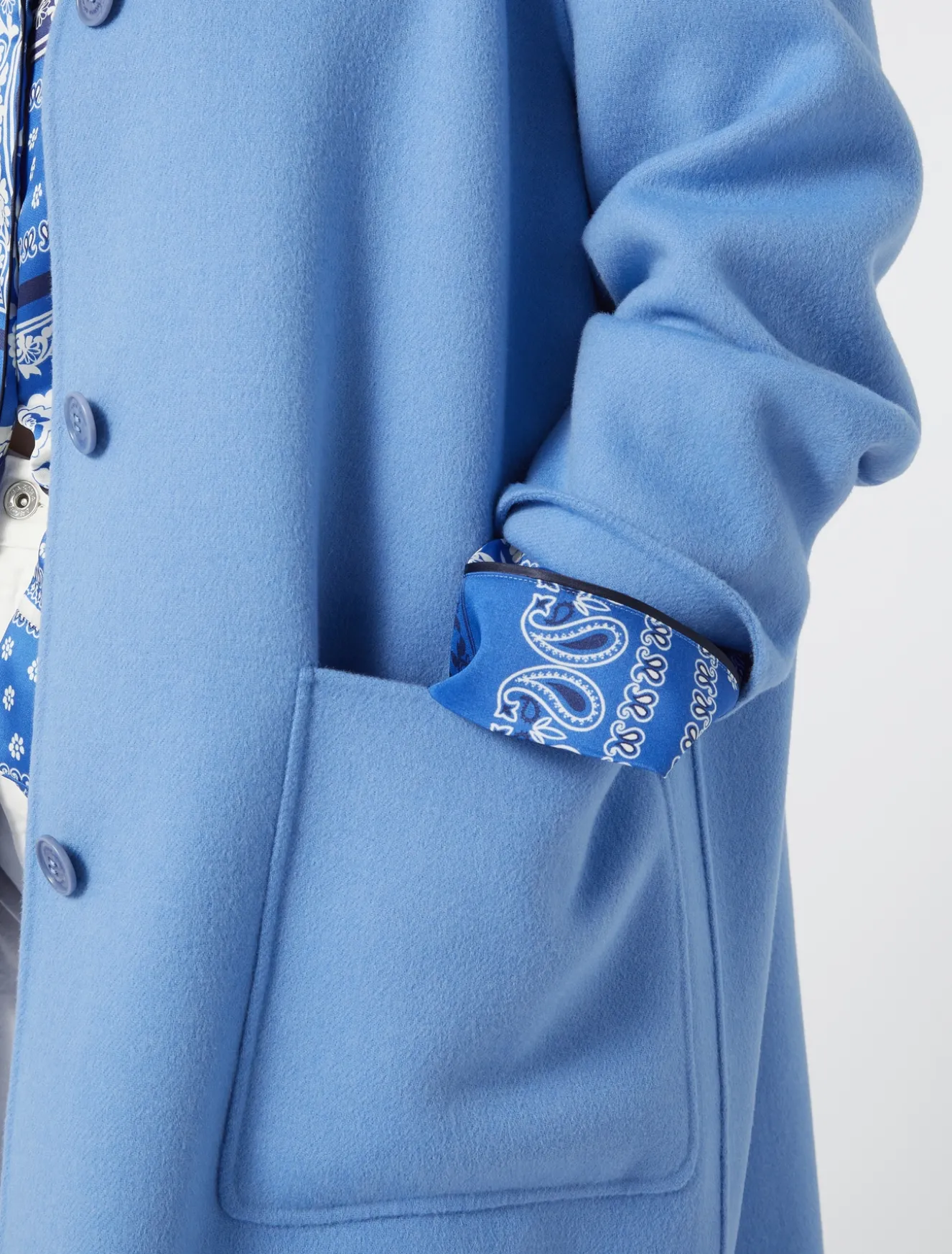 Cappotto in double di misto lana