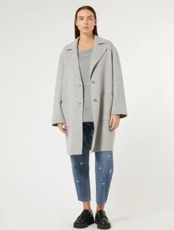 Cappotto in double di misto lana