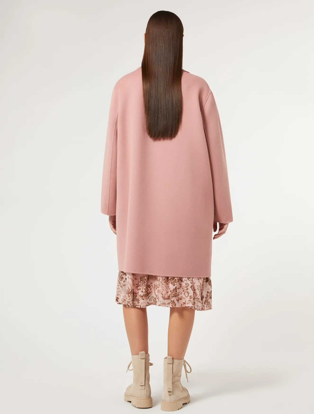 Cappotto in double di misto lana