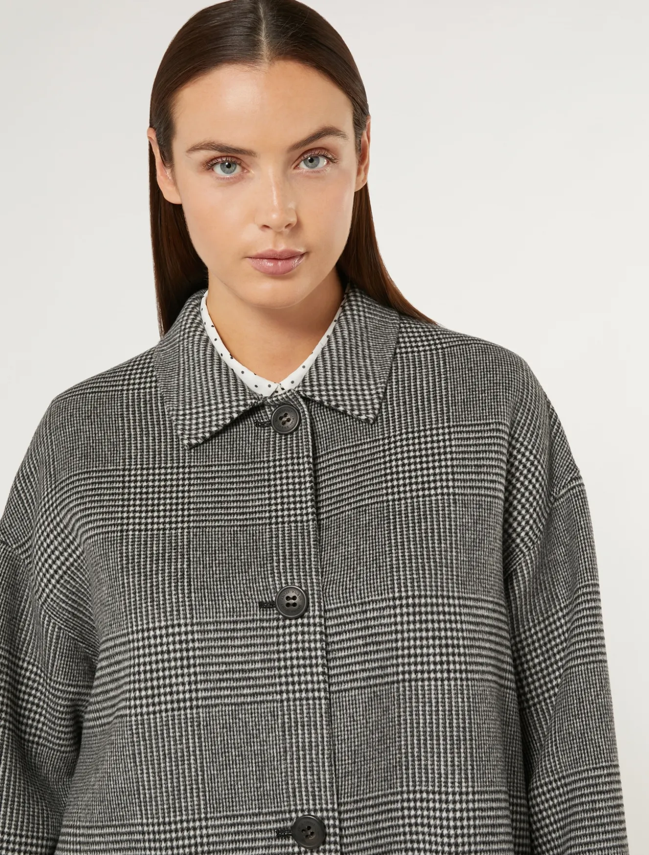 Cappotto in double di misto lana