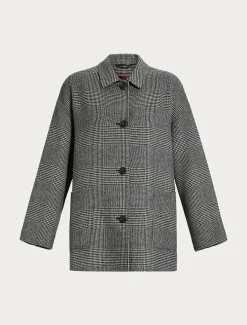 Cappotto in double di misto lana