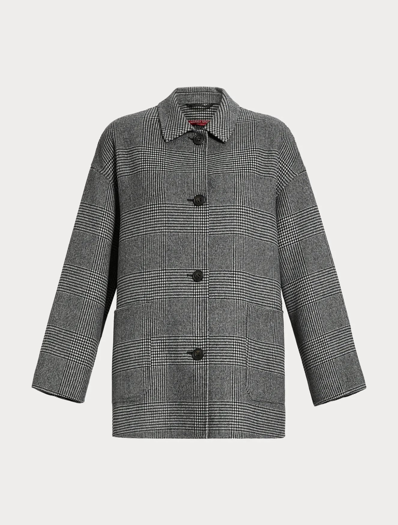 Cappotto in double di misto lana