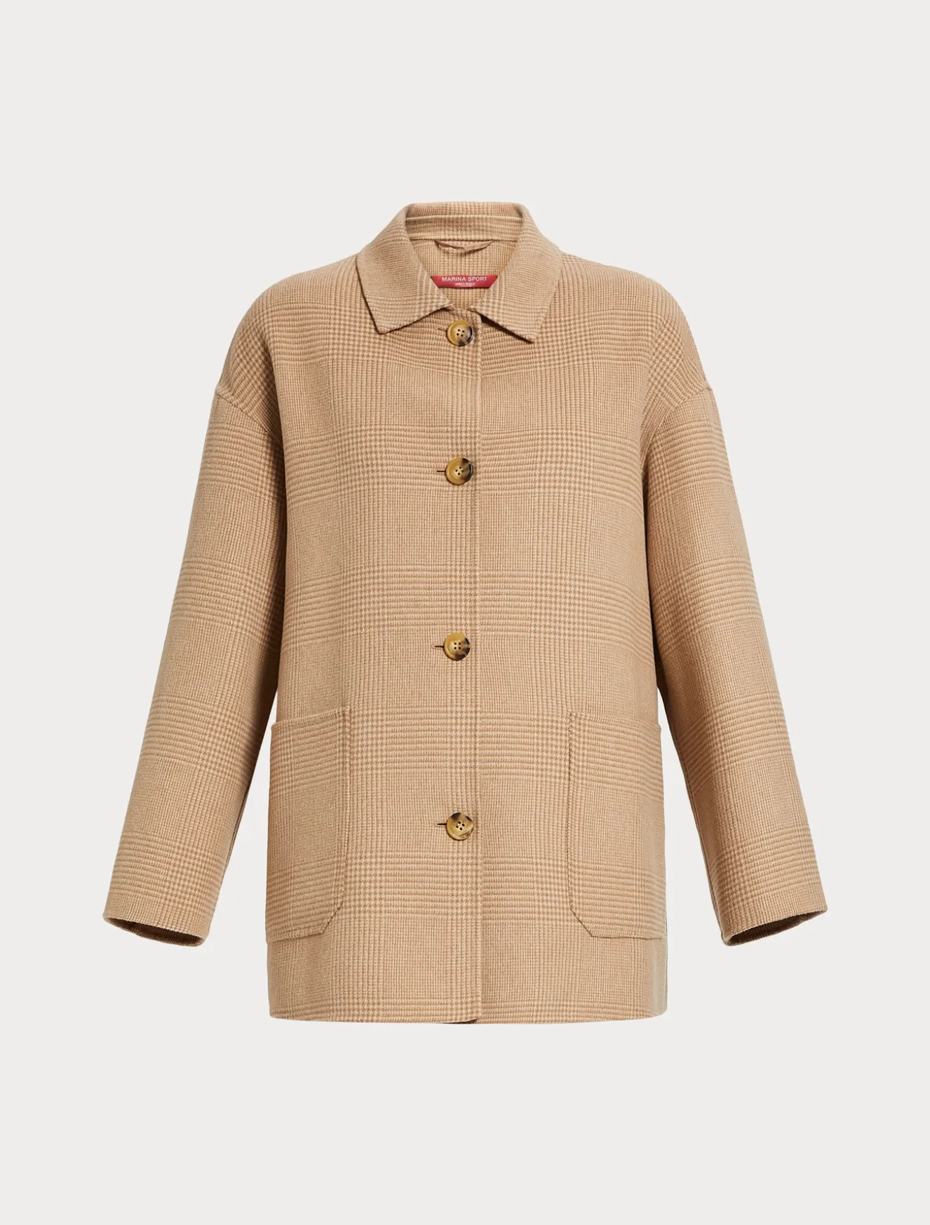 Cappotto in double di misto lana