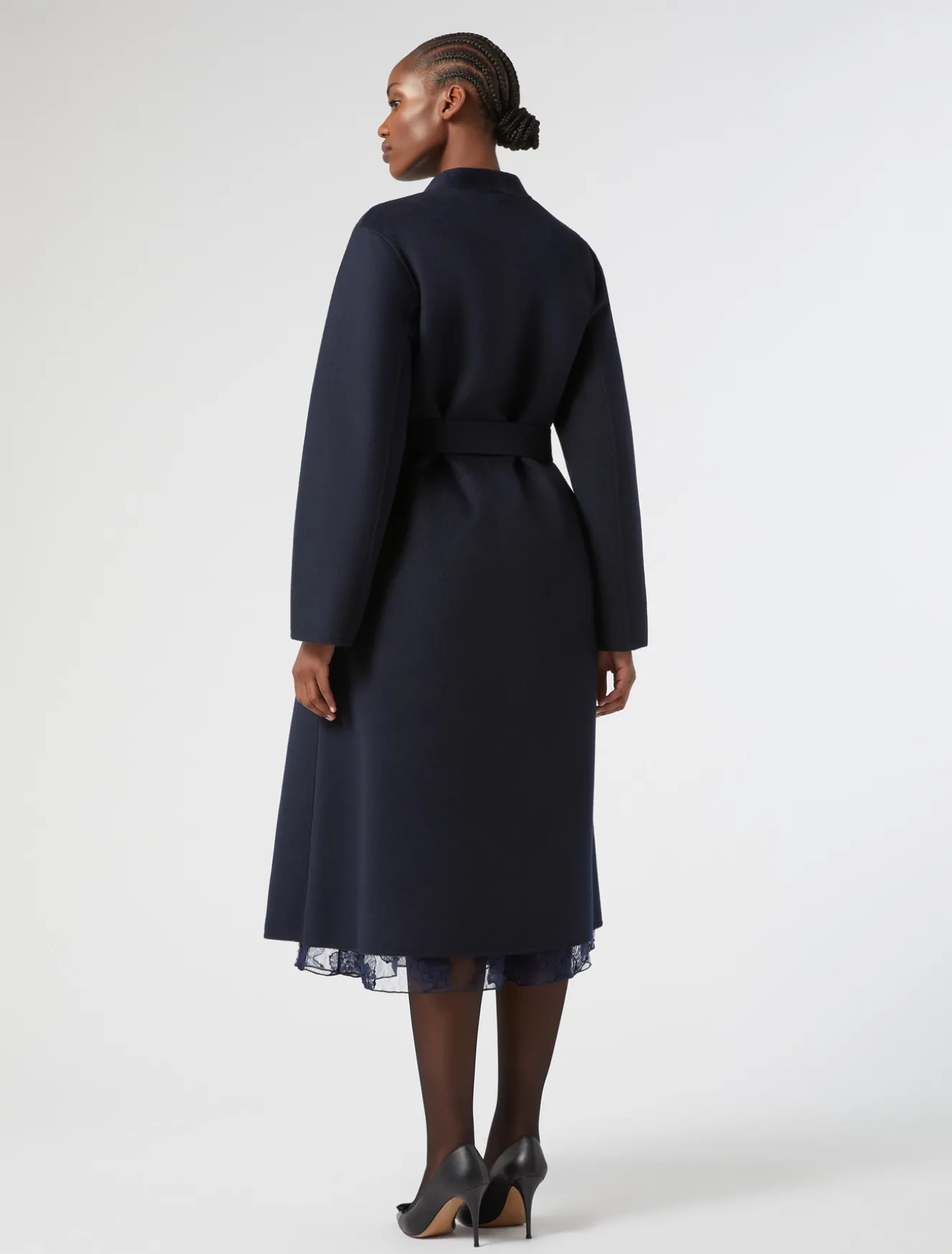 Cappotto in double di pura lana