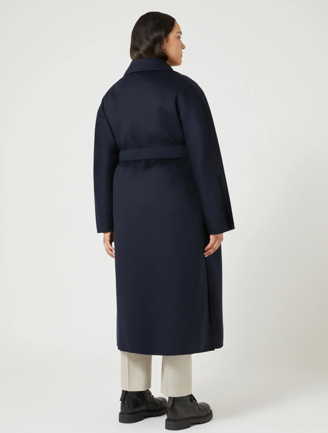 Cappotto in double di pura lana