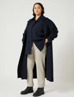 Cappotto in double di pura lana