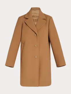 Cappotto in panno jersey e tela di nylon antigoccia