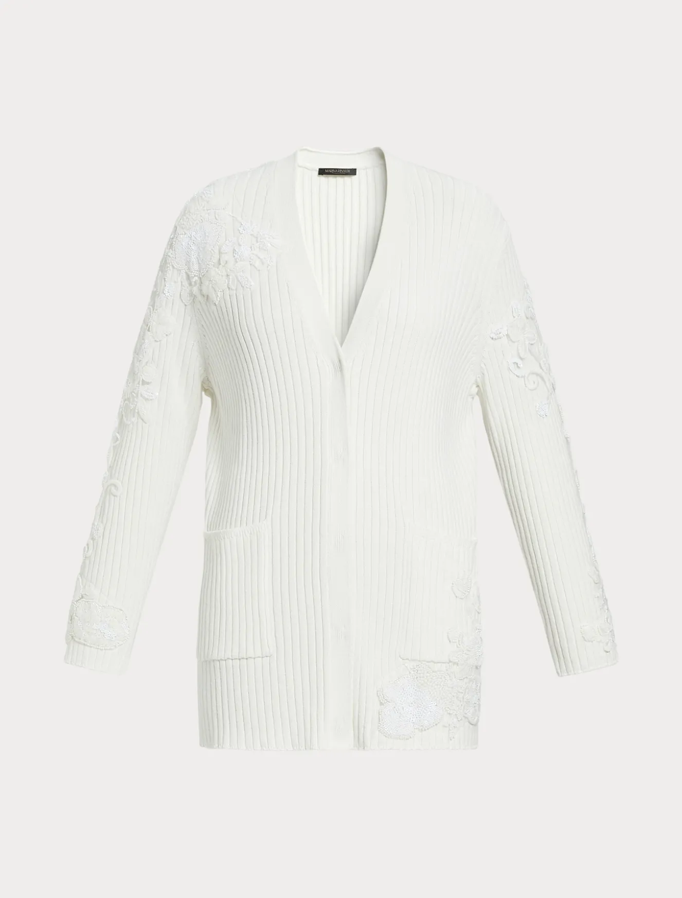 Cardigan in cotone con ricami