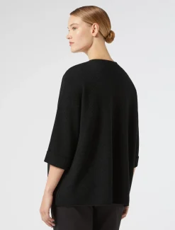 Cardigan in cotone crêpe