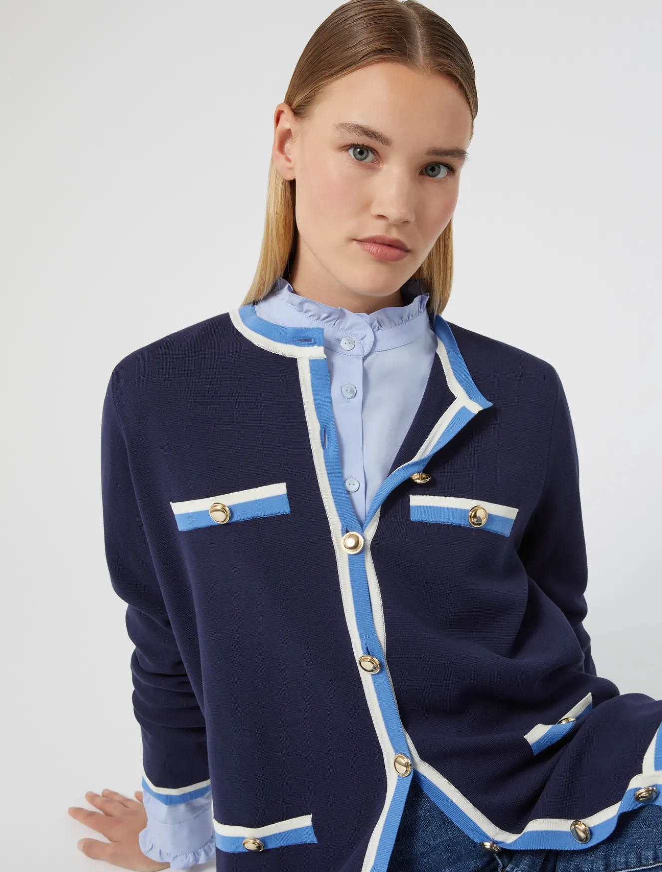 Cardigan in cotone modal