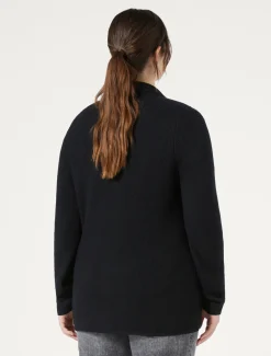 Cardigan in filato di maglia e lana