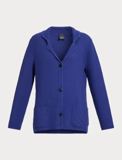 Cardigan in filato di maglia e lana