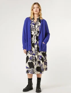 Cardigan in filato di maglia e lana