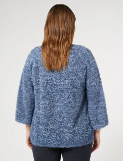 Cardigan in filato lurex