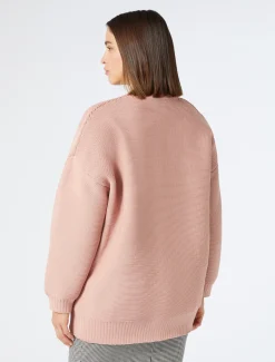 Cardigan in filato neoprene