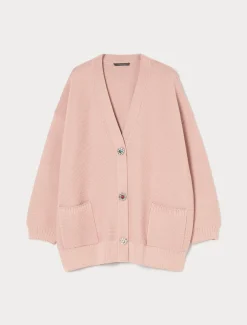 Cardigan in filato neoprene