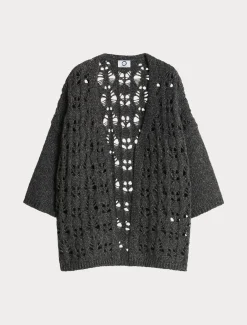 Cardigan in lana e lurex