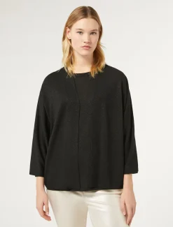 Cardigan in lana metallizzata