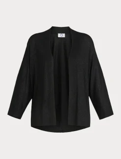 Cardigan in lana metallizzata