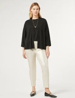 Cardigan in lana metallizzata