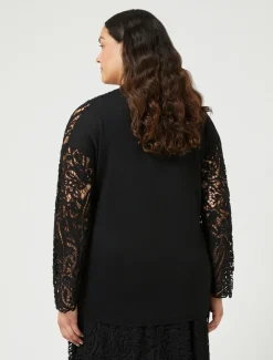 Cardigan in maglia con ricamo