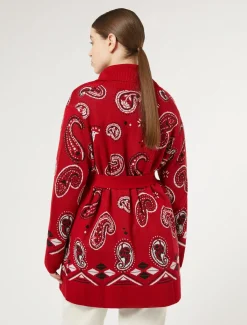 Cardigan in misto lana jacquard