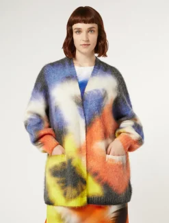 Cardigan in misto mohair