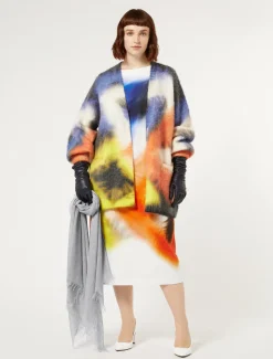 Cardigan in misto mohair