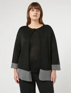 Cardigan in viscosa lurex