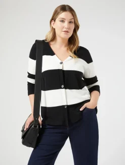 Cardigan in viscosa stretch