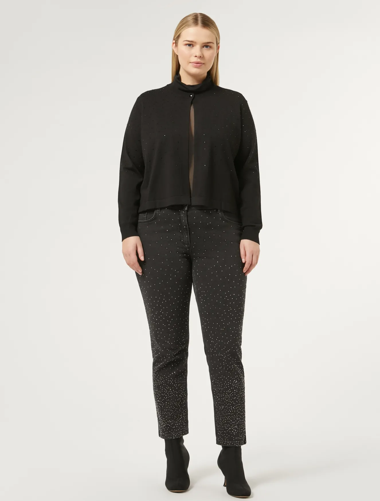 Cardigan in viscosa stretch