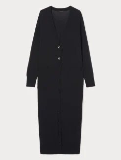 Cardigan lungo in viscosa