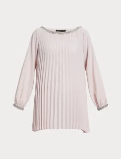 Casacca in crêpe plissé