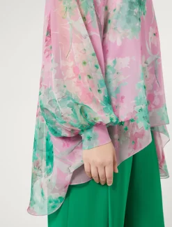 Casacca in georgette di seta