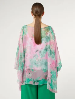 Casacca in georgette di seta