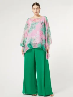 Casacca in georgette di seta