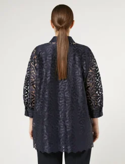 Casacca in tulle ricamato