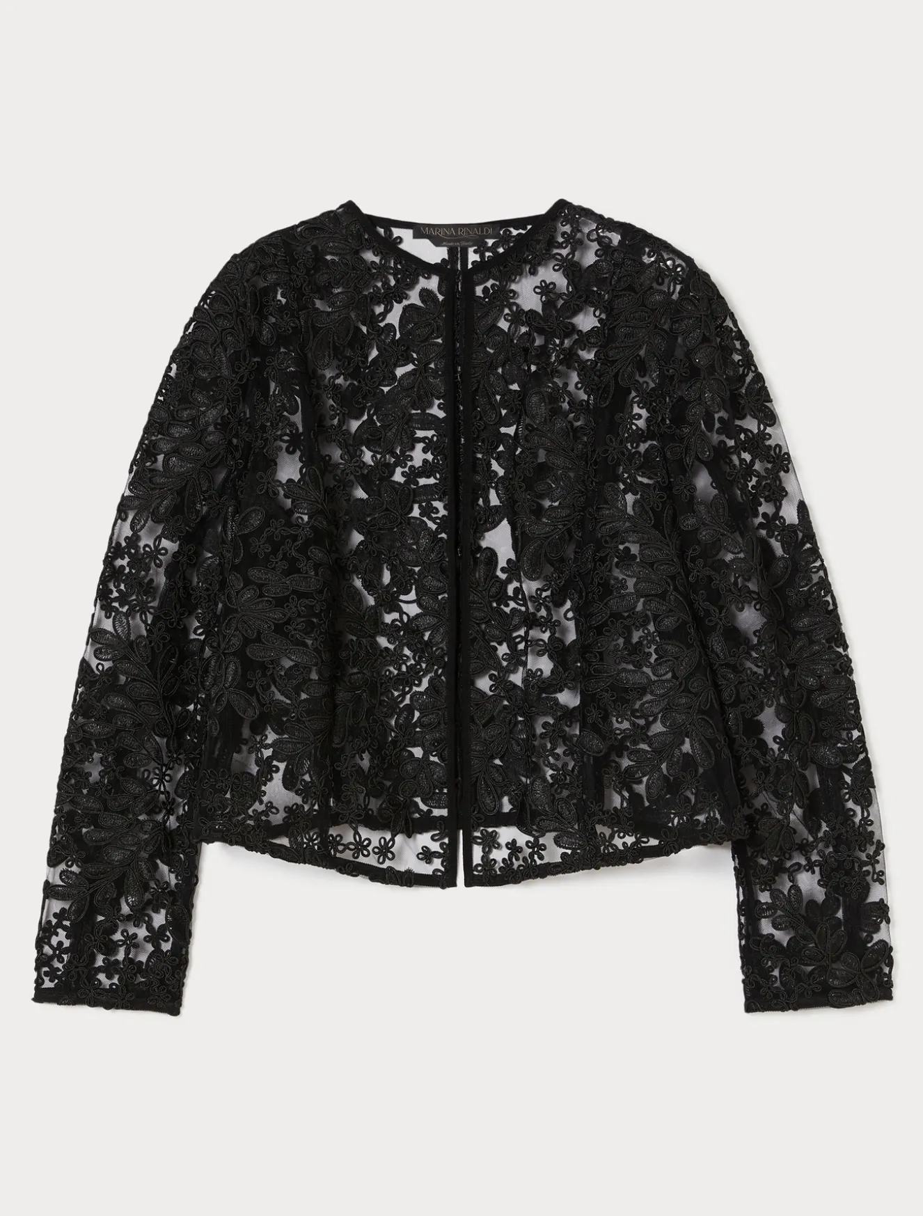 Casacca in tulle ricamato