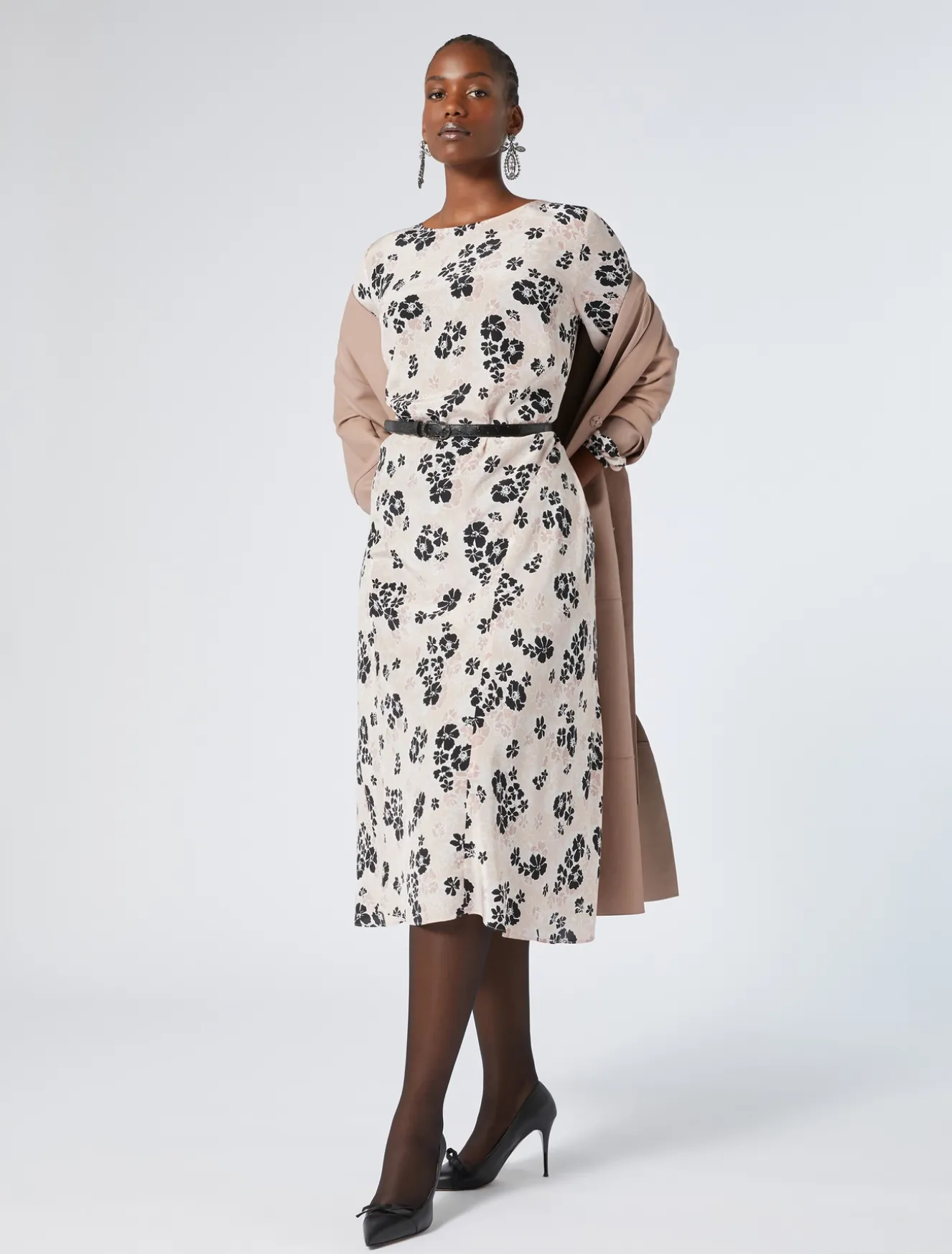 Cintura in pelle animalier