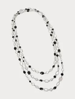 Collana lunga con cristalli