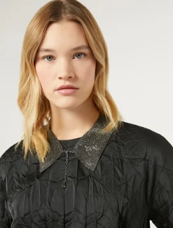 Colletto in pavé di strass