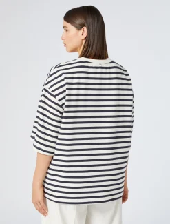 Felpa in jersey con ricami