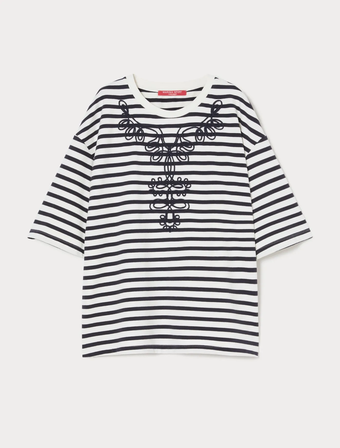 Felpa in jersey con ricami