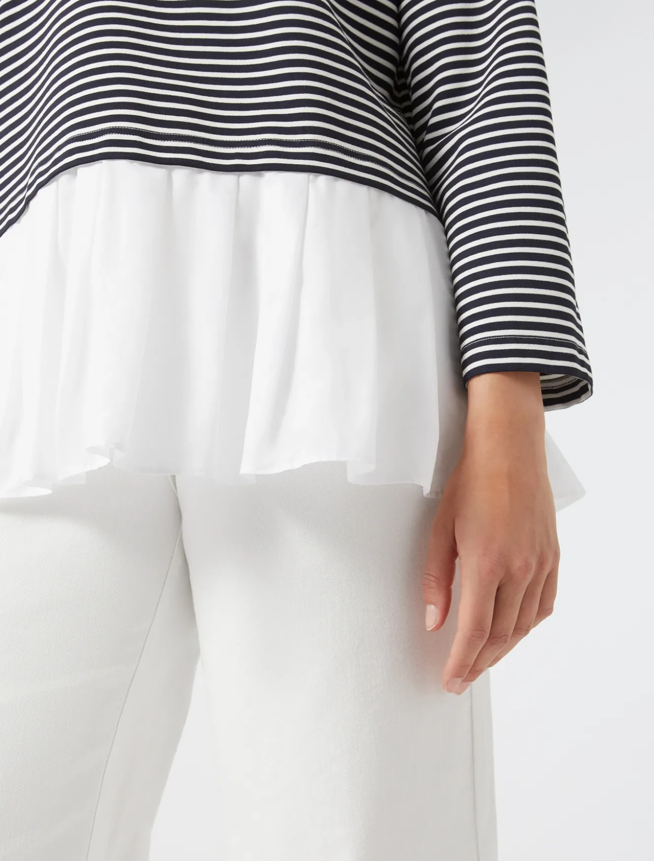 Felpa in jersey e popeline