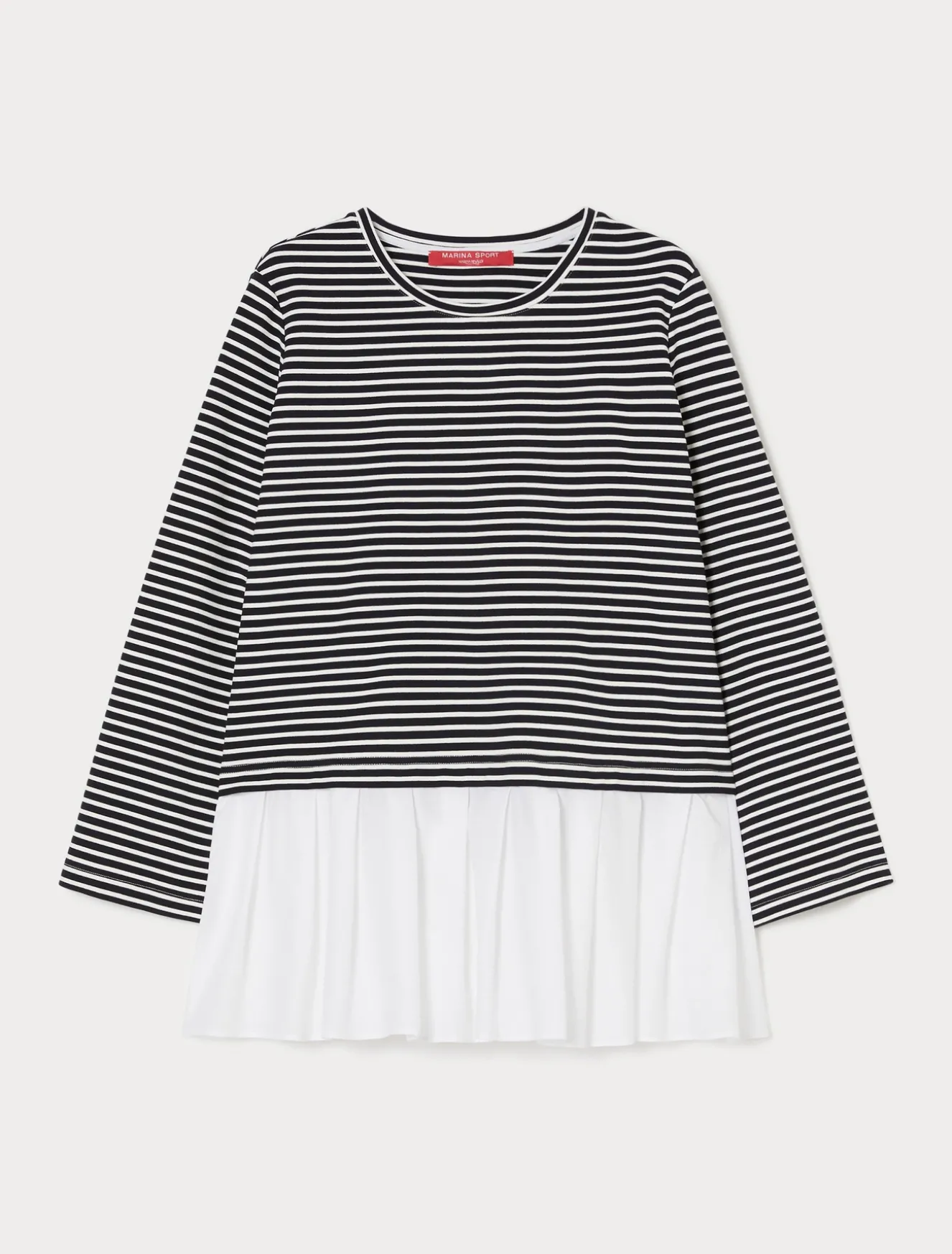 Felpa in jersey e popeline