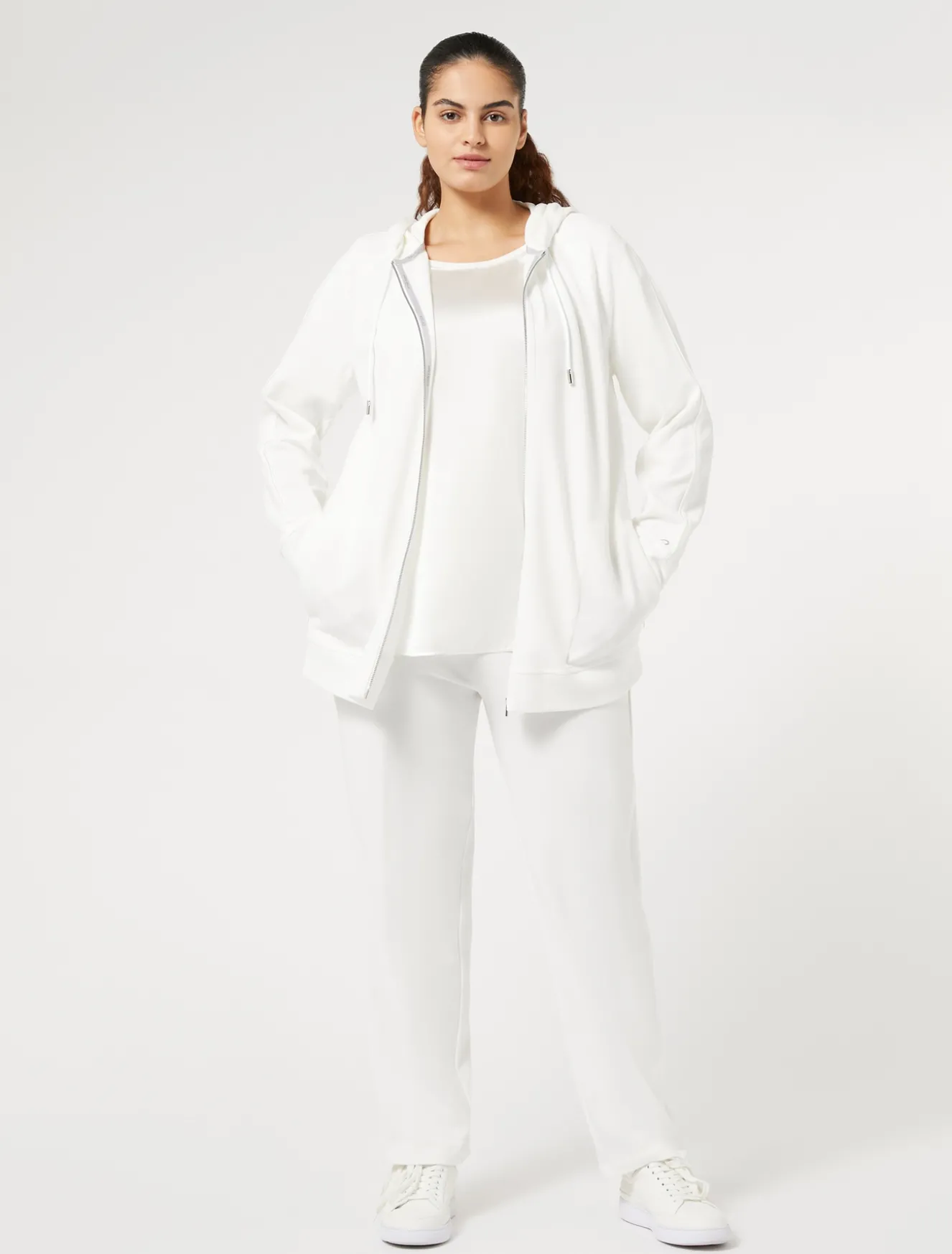 Felpa in jersey interlock