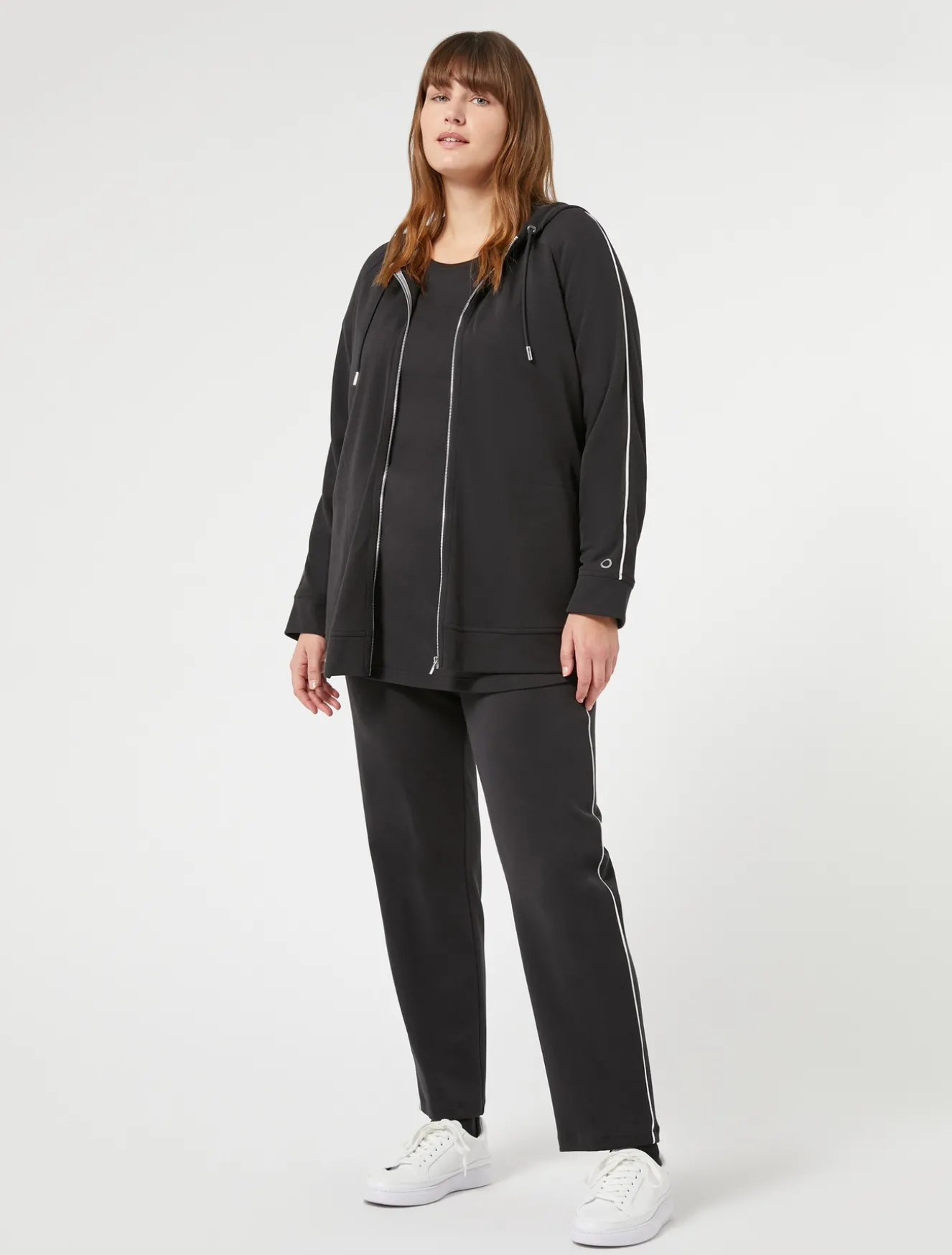 Felpa in jersey interlock