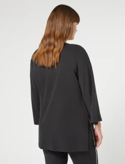 Felpa in jersey interlock